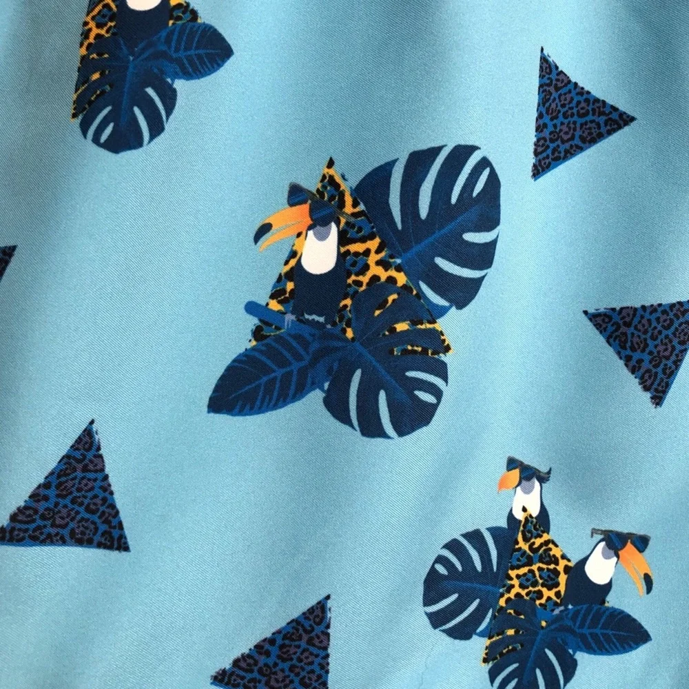 Oakley NWT MENS Toucan Tropics 16” Beach Shorts Blue Active Swim MENS Large